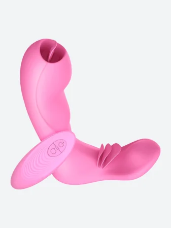7-Mode G-Spot and Clitoral Vibrator with Licking & Heating in Pink