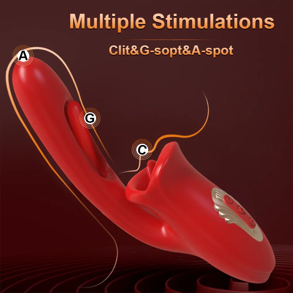 3-in-1 Tongue Licking Vibrator