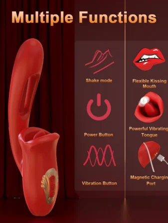 3-in-1 Tongue Licking Vibrator