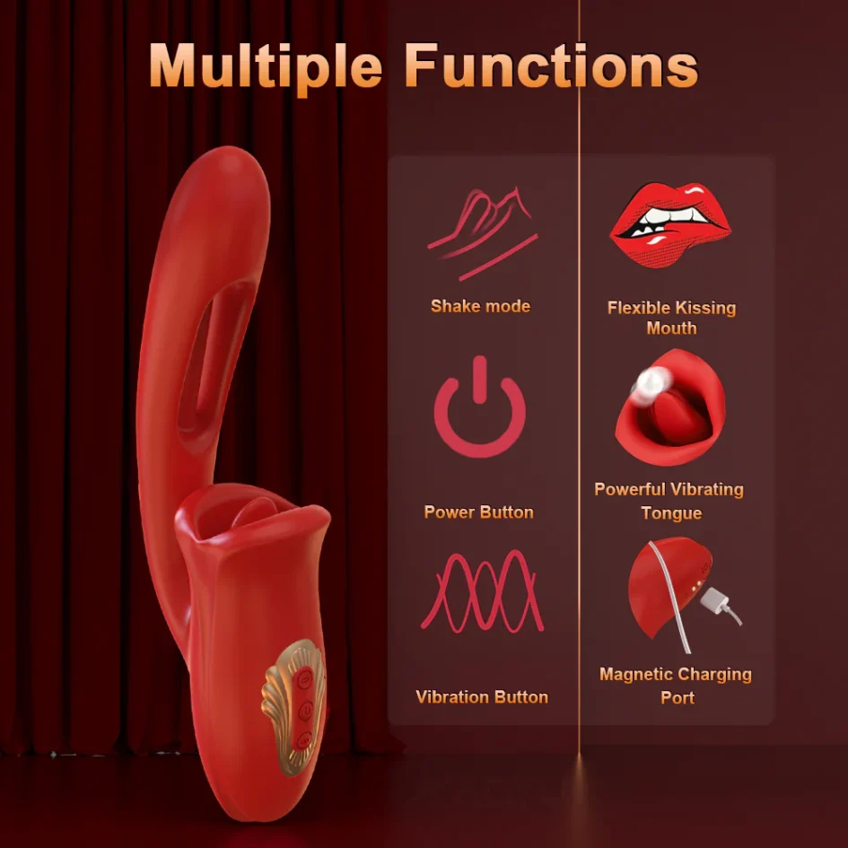 3-in-1 Tongue Licking Vibrator