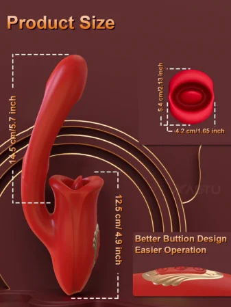 3-in-1 Tongue Licking Vibrator