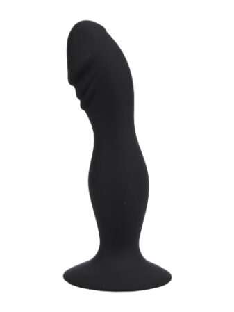 n10438 loving joy 6 inch silicone dildo with suction cup blk