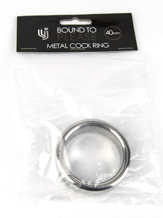n10461 bound to please metal cock and ball ring 40mm 4