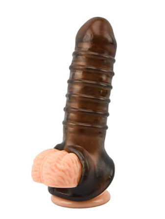 n10818 loving joy boss textured penis slleve with ball loop 8