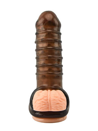 n10818 loving joy boss textured penis slleve with ball loop 9