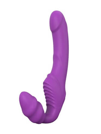 n11025 rechargeable silicone strapless vibrating dildo 1