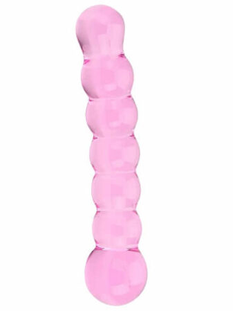 n11032 spectrum ribbed glass dildo 1