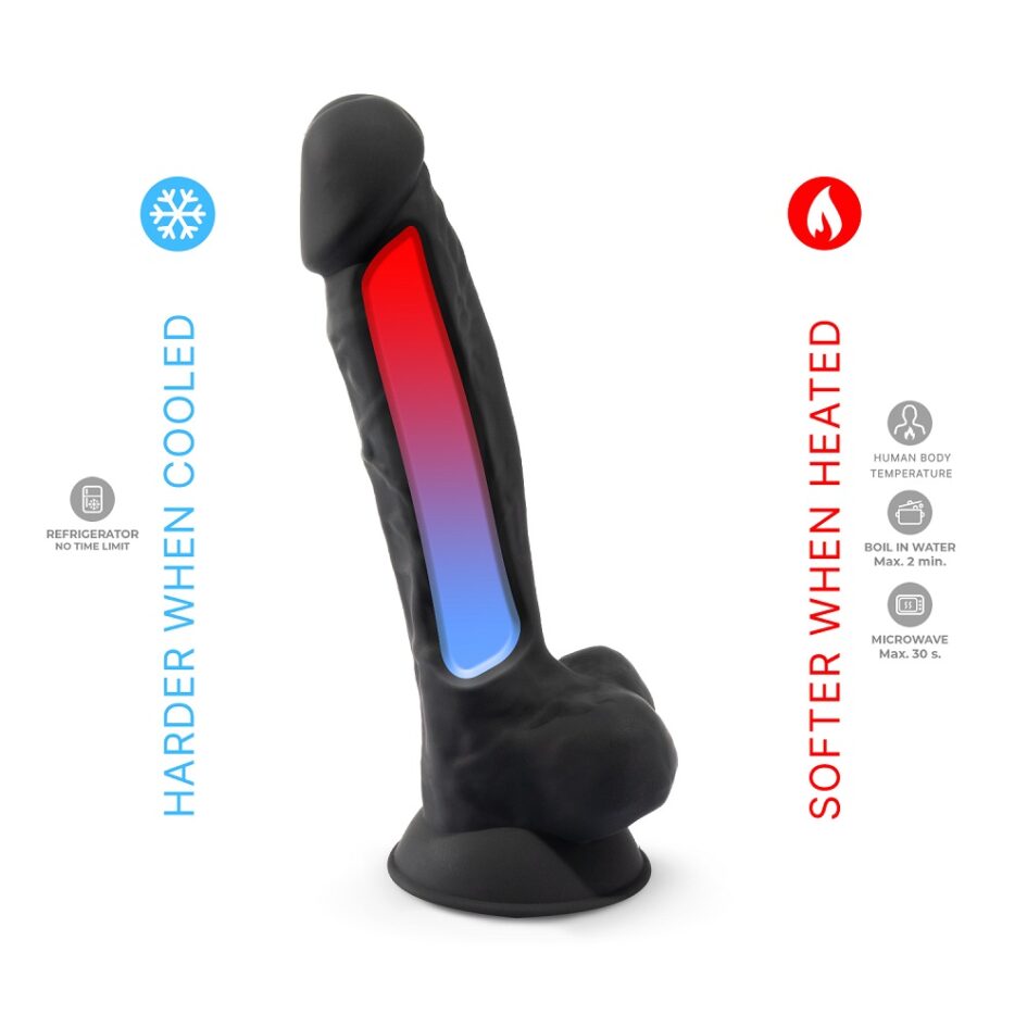 n11118 silexd 7inch realistic silicone dual density dildo wsuctioncup balls black 4