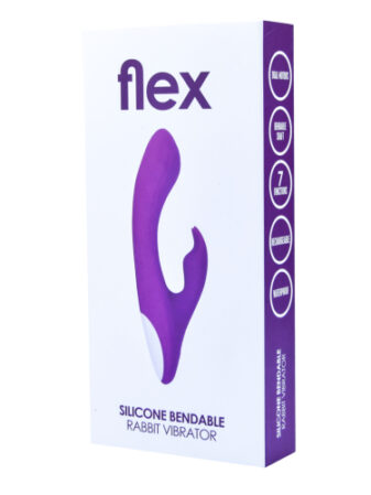 n11135 loving joy flex silicone bendable rabbit vibrator pkg 1