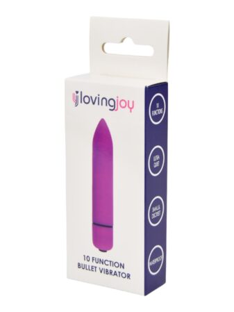 n11410 loving joy 10 function purple bullet vibrator pkg 1