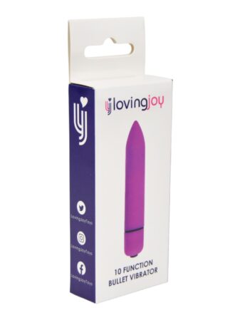 n11410 loving joy 10 function purple bullet vibrator pkg 2