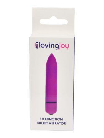 n11410 loving joy 10 function purple bullet vibrator pkg