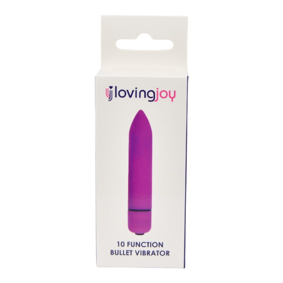 n11410 loving joy 10 function purple bullet vibrator pkg