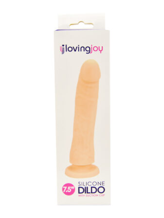 n11414 loving joy realistic silicone 7 5 inch strap on dildo pkg