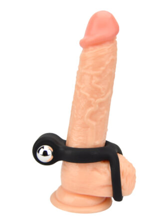 n11441 joyrings silicone vibrating cock and ball ring demo