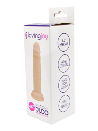 n11473 loving joy 4 5 inch silicone dildo pkg 2