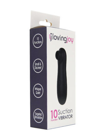 n11610 loving joy 10 function clitoral suction vibrator black pkg 1