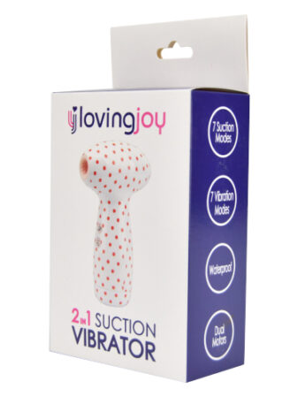 n11641 loving joy 2 in 1 suction vibrator polka dot pkg 1