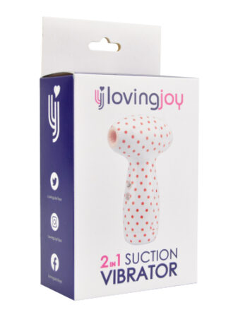 n11641 loving joy 2 in 1 suction vibrator polka dot pkg 2