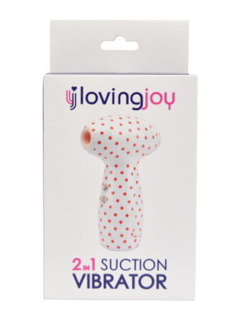 n11641 loving joy 2 in 1 suction vibrator polka dot pkg