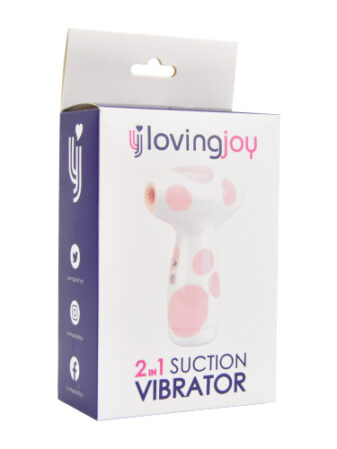n11642 loving joy 2 in 1 suction vibrator jumbo dot pkg 1