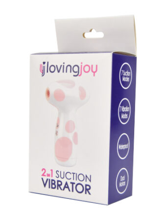 n11642 loving joy 2 in 1 suction vibrator jumbo dot pkg 2