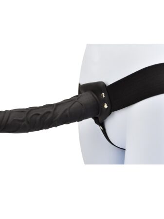n11681 loving joy 9 inch hollow strap on black 1