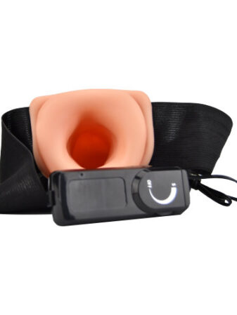 n11682 loving joy 7 inch vibrating hollow strap on vanilla 1 1