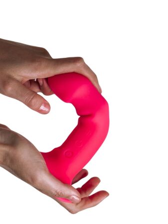 n11692 dual density cushioned core vibrating suction cup silicone dildo 6 5inch 3