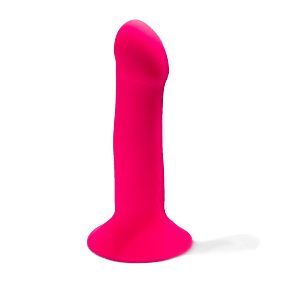 n11692 dual density cushioned core vibrating suction cup silicone dildo 6 5inch 4