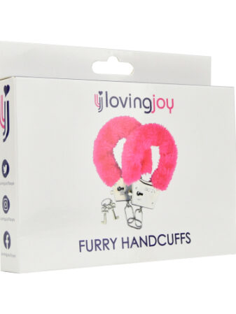 n11713 loving joy furry handcuffs pink 1 pkg
