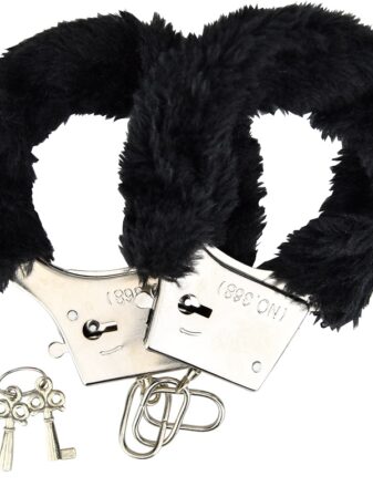 n11714 bound to please furry handcuffs black 1