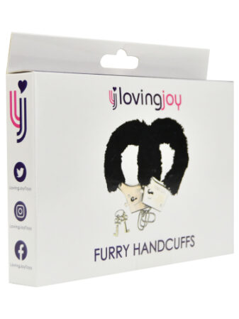 n11714 bound to please furry handcuffs black pkg 2
