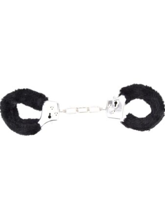 n11850 bound to play heavy duty furry handcuffs black
