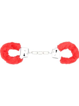 n11851 bound to play heavy duty furry handcuffs red