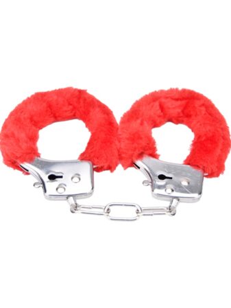 n11851 bound to play heavy duty furry handcuffs red 4