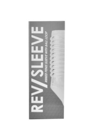 n11854 rev sleeves ribbed penis sleeve with ball loop pkg
