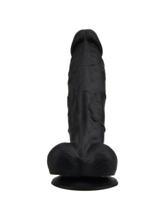 n12029 loving joy 7 inch realistic dildo with suction cup and balls black 1 1