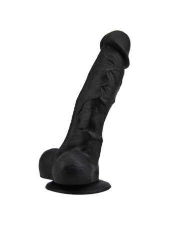 n12029 loving joy 7 inch realistic dildo with suction cup and balls black 2 1