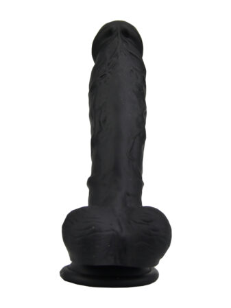 n12033 loving joy 8 inch realistic dildo with suction cup and balls black 1