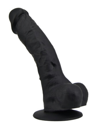 n12035 loving joy 9 inch realistic silicone dildo with suction cup and balls black 3
