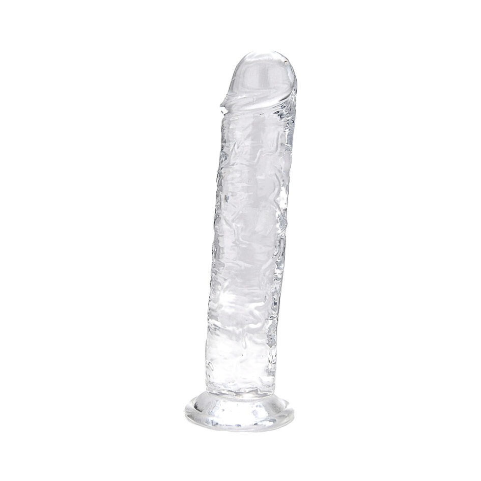 n12183 loving joy 7 5 inch suction cup dildo clear 1