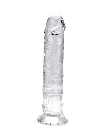 n12183 loving joy 7 5 inch suction cup dildo clear
