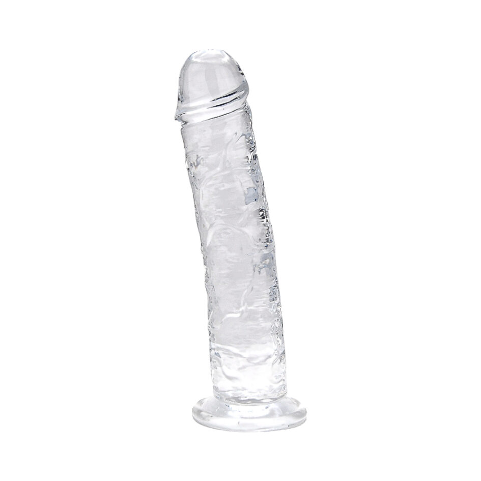 n12184 loving joy 8 5 inch suction cup dildo clear 1