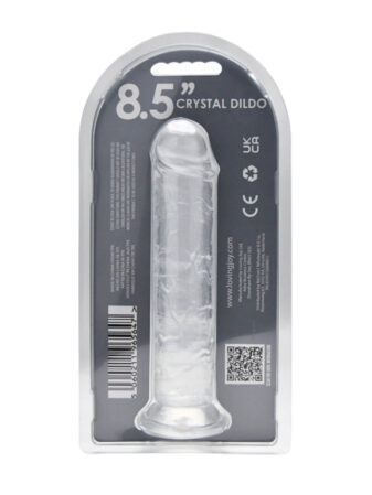 n12184 loving joy 8 5 inch suction cup dildo clear new pkg bk