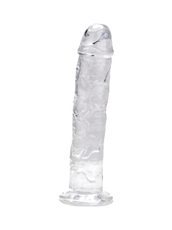 n12185 loving joy 9 5 inch suction cup dildo clear 1 1