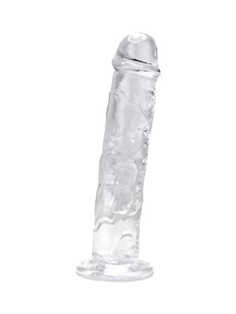 n12185 loving joy 9 5 inch suction cup dildo clear 4