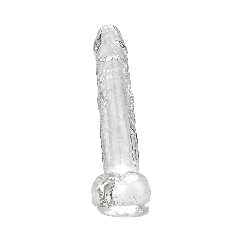 n12187 loving joy 8 inch dildo with balls clear 1