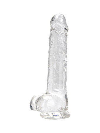 n12187 loving joy 8 inch dildo with balls clear 2