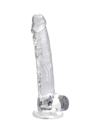 n12189 loving joy 11 inch dildo with balls clear 1